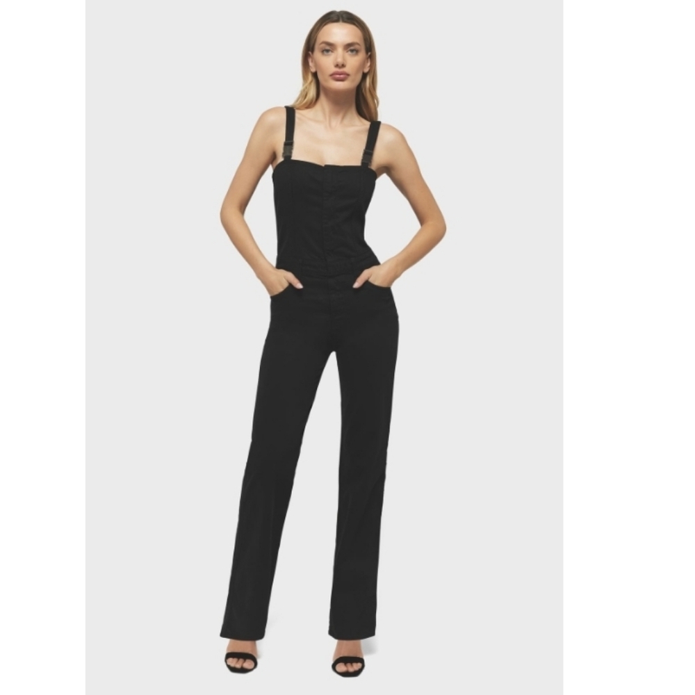 Hudson The Collaborator Relaxed Straight black Coverall overalls jumper jumpsuit